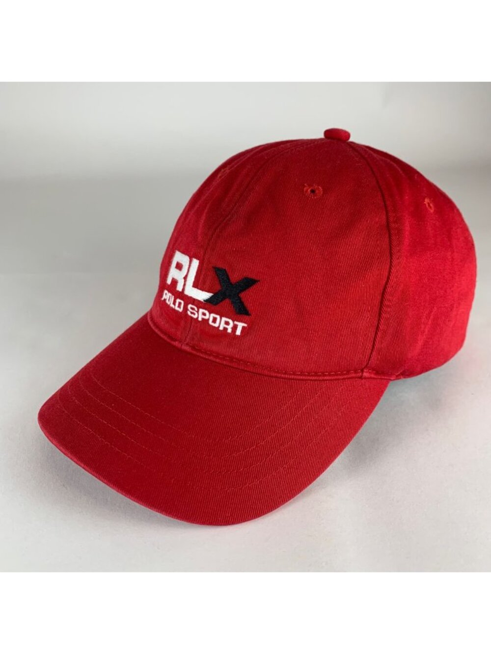 RLX Polo Sport Mens Red Relaxed Fit Strapback Adjustable Hat